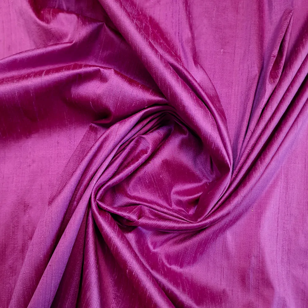hedvábí, šantung s výraznou strukturou, magenta 102