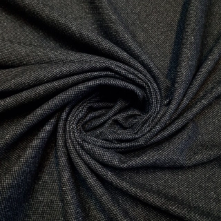 kabátovka tweed, šedočerná